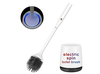 Ratolo Electric Toilet Brush with a ventilated holder and a special wall mount that is fully rechargeable.